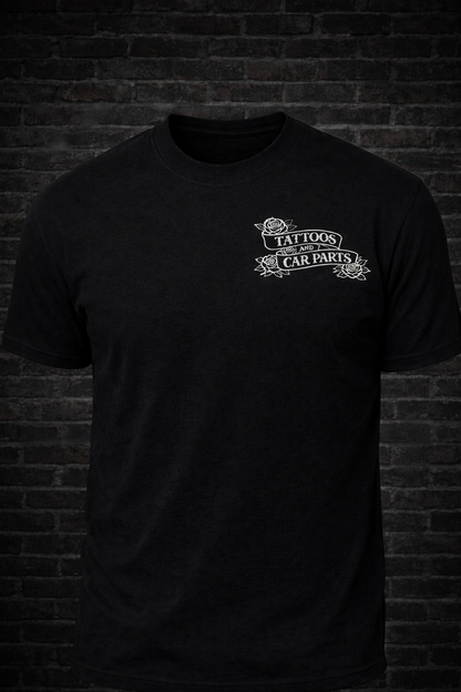 black and white flower t-shirt